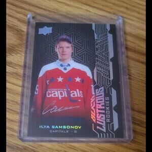 ILYA SAMSONOV 2018-19 Upper Deck Black Lustrous Rookies AUTO